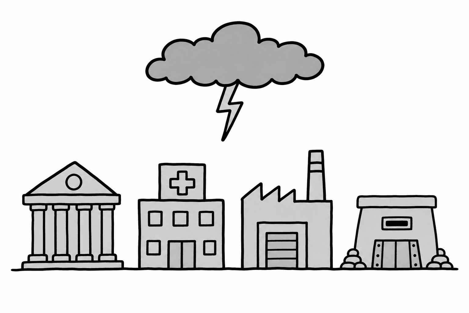 Four buildings, one bolt. Where it lands decides which agency holds the pen for a decade.