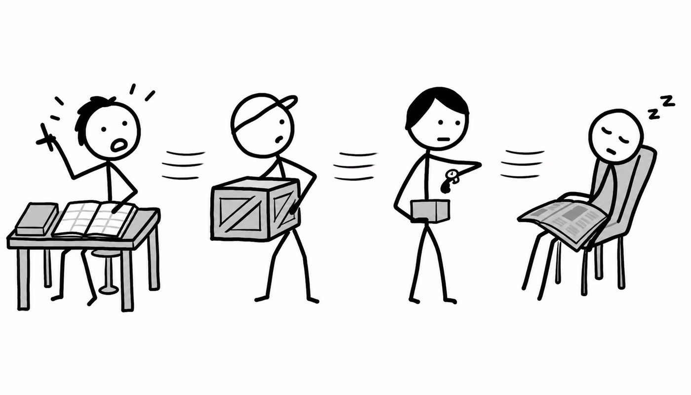 The underwriter reprices. The shipper reroutes. The buyer waits. The headline arrives last.